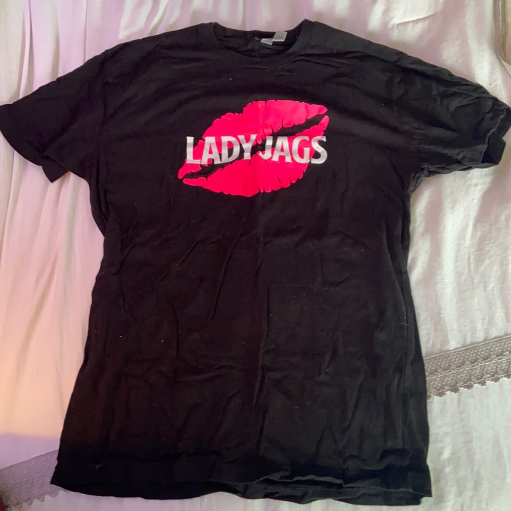 top gun lady jags kiss tee shirt